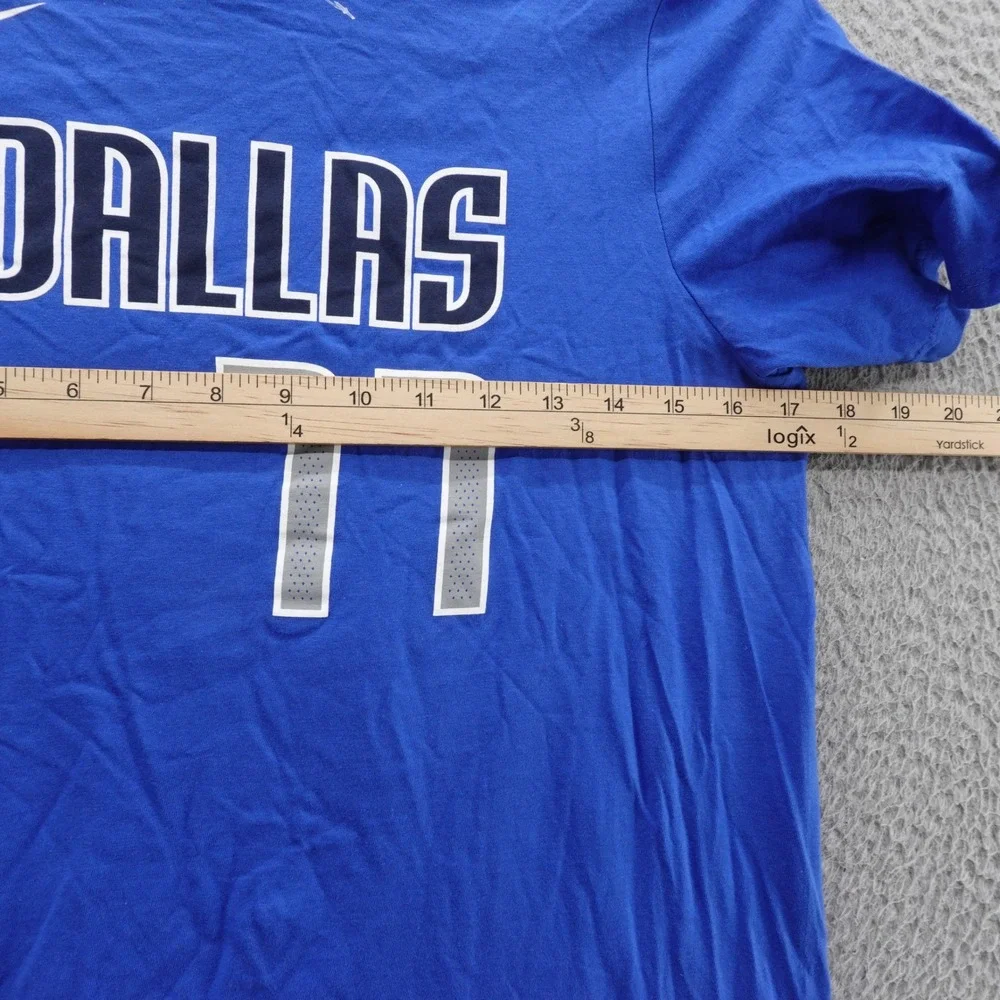 Nike Luka Doncic Tee Large Blue T Shirt Youth Dallas Mavericks NBA Cotton 77 NWT